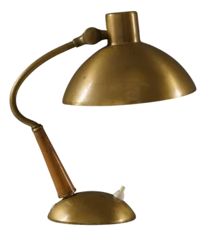 Mid-Century Swedish Table Lamp in Brass attributed to Malmö Metallvarufabrik, 1940s