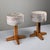 Scandinavian Modern Pine and Fabric Stools, 1980s, Set of 2 For Sale - Image 3 of 10
