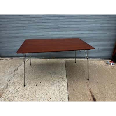 Mid 20th Century Eames Folding Rectangular Dining Table by Herman Miller, 1955 For Sale - Image 5 of 8