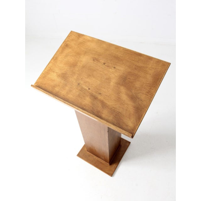 Mid 20th Century Vintage Wooden Lectern For Sale - Image 5 of 10