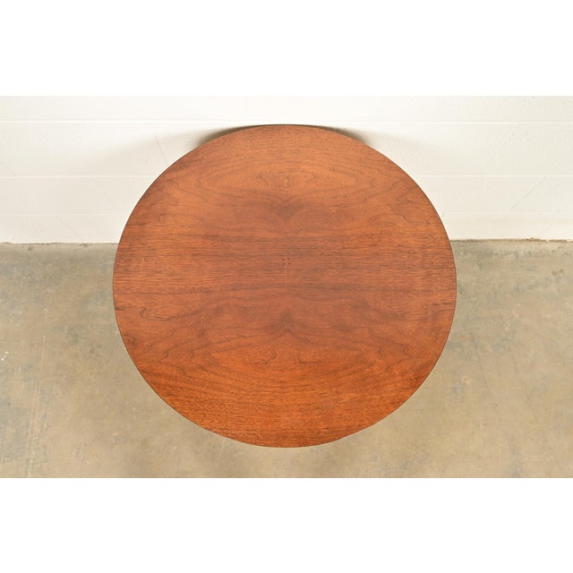 Baker Furniture Queen Anne Walnut Tea Table For Sale - Image 13 of 16