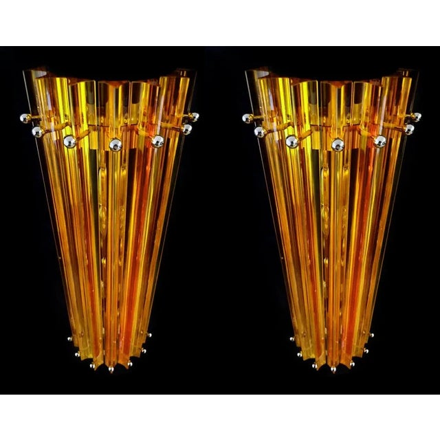 Mid-Century Modern Mid-Century Italian Wall Sconces, 1990s, Set of 3 For Sale - Image 3 of 13