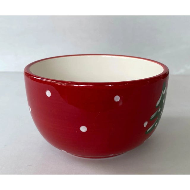 Vintage Hand-Painted Christmas Bowls - Sold Individually For Sale - Image 4 of 10