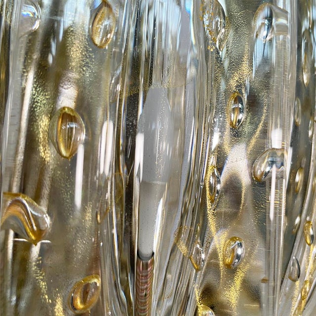 Mid-Century Italian Modern Murano Glass Wall Lamps attributed to Barovier & Toso, 1950s, Set of 2 For Sale - Image 9 of 14