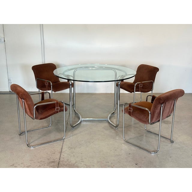 Dining Table and Chairs by Guido Faleschini, 1970s, Set of 5 For Sale - Image 6 of 13