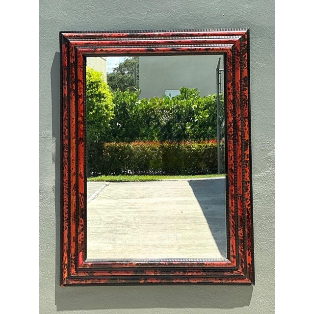 Vintage 19th Century Tortoiseshell and Ebonized Fruitwood Stacked Mirror For Sale - Image 18 of 18
