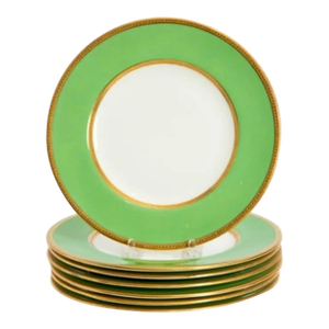 Early 20th Century English Coalport Dessert Plates, Set of 7