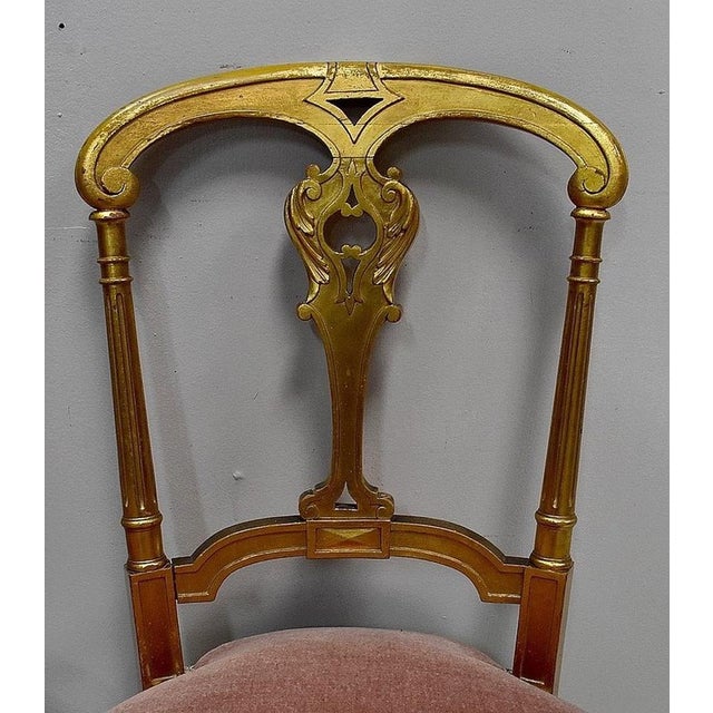 Set of Napoleon III Giltwood Chairs, Late 19th Century For Sale - Image 9 of 18