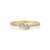 Contemporary 14k Yellow Gold 0.42ct Mixed-Cut Diamond Cluster Ring Size 4 by VRJewels For Sale - Image 3 of 13
