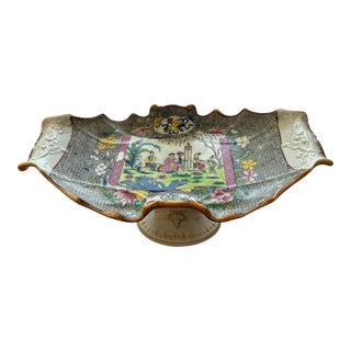 Antique Mason’s Ironstone Centerpiece Tazza – Chinoiserie Compote Bowl C. 1820 For Sale