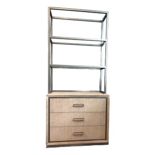 Ethan Allen Faraday Classic Three-Drawer Cabinet With Hutch For Sale