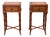 Pair Ethan Allen Faux Bamboo Burl Sofa/Bedside Tables For Sale