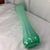 Fostoria Vintage Mid-Century Green Opalescent Ribbed Swung Glass Vase 10” For Sale In Chicago - Image 6 of 7