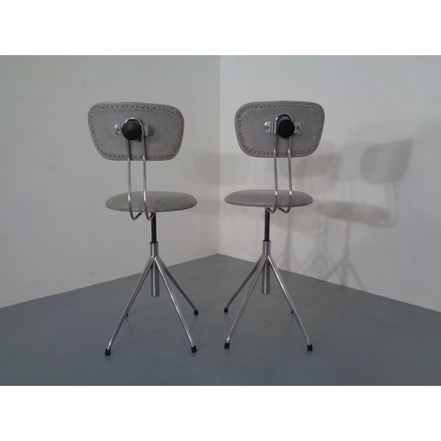 Set of Adjustable Swivel Chairs, 1960s For Sale - Image 4 of 18