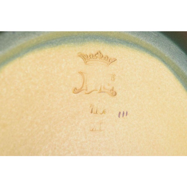 Ceramic Bowl with Openwork Rim and Relief of Fruits by Ipsens Enke, 1920s For Sale - Image 4 of 5