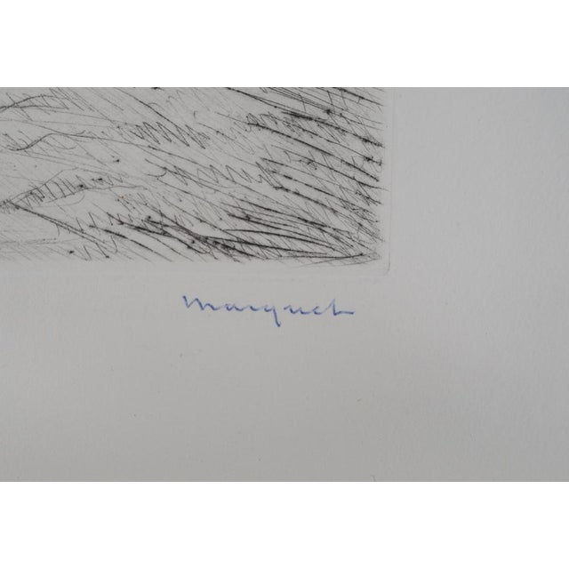 Albert MARQUET Hamburg, 1947 Original drypoint Numbered /100 copies On vellum from the manufactures of Lana 26 x 36 cm...