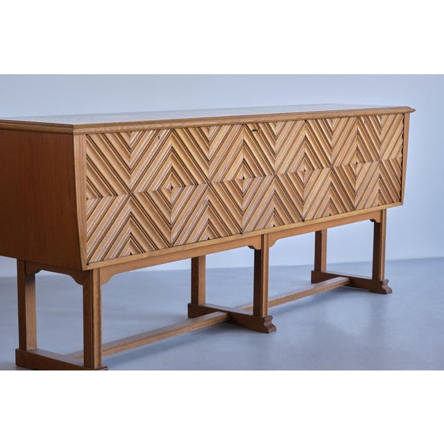 Oak Sideboard by Ludvig Sturm for Inrednings-Kompaniet Malmö, 1948 For Sale - Image 4 of 16