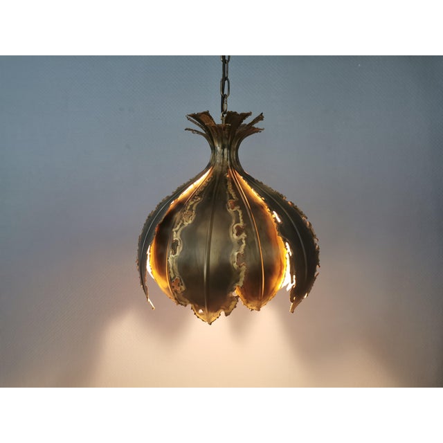 Large Brutalist Hanging Lamp by Svend Aage Holm Sørense, 1960s For Sale - Image 15 of 18