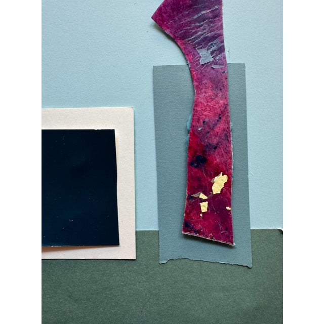 "Pop Music 7" Original Mixed-Media Collage on Paper by Zac Woodiel For Sale In Little Rock - Image 6 of 9