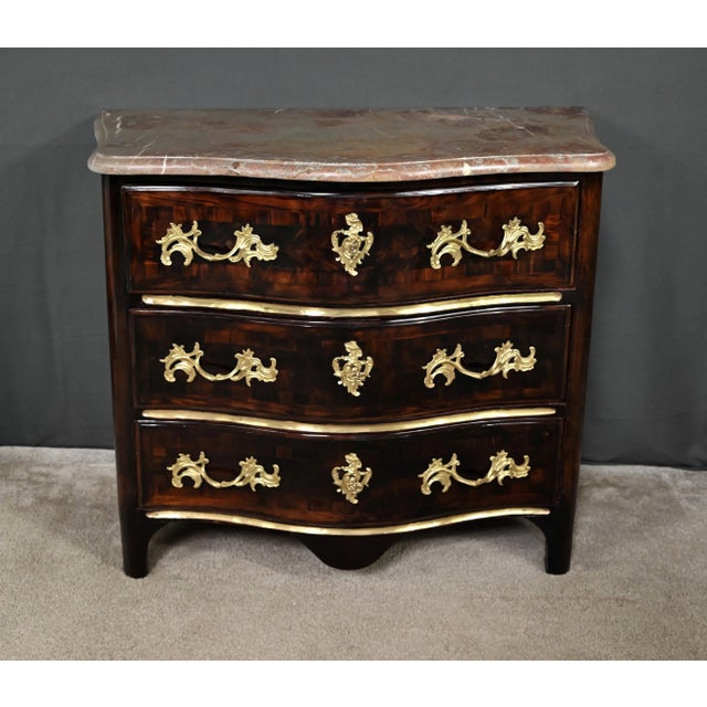 Louis XIV Marquetry Chest of Drawers, 1700s For Sale - Image 6 of 18