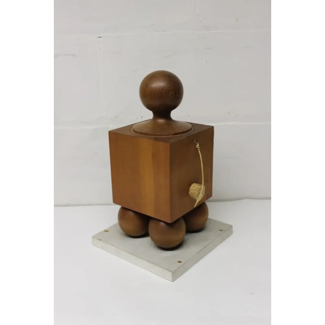 Mid 20th Century Wood Block Sculpture For Sale In New York - Image 6 of 9