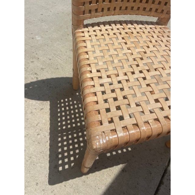 Authentic McGuire Antalya Laced Rawhide Dining Table & 4 Chairs For Sale - Image 11 of 14