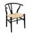 FOUR HANDS Grass Roots Collection Solid Teak Wishbone Back Dining Arm Chair w. Rush Seat 29" High 19.5" Wide 21.75" Deep...