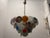 Large Space Age Murano Disc Glass Chandelier, 1970s For Sale - Image 9 of 14