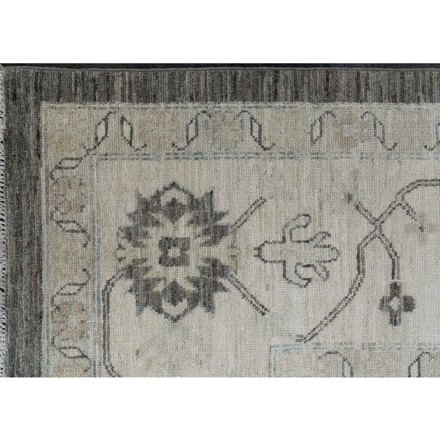 Early 21st Century Oushak Rug 12'1" x 14'5" For Sale - Image 5 of 8