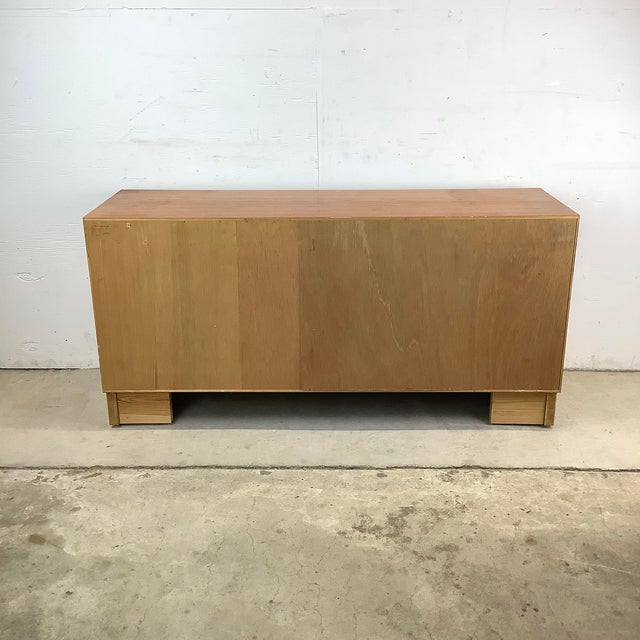 Mid-Century Modern Scandinavian Modern Teak Tambour Credenza For Sale - Image 3 of 12