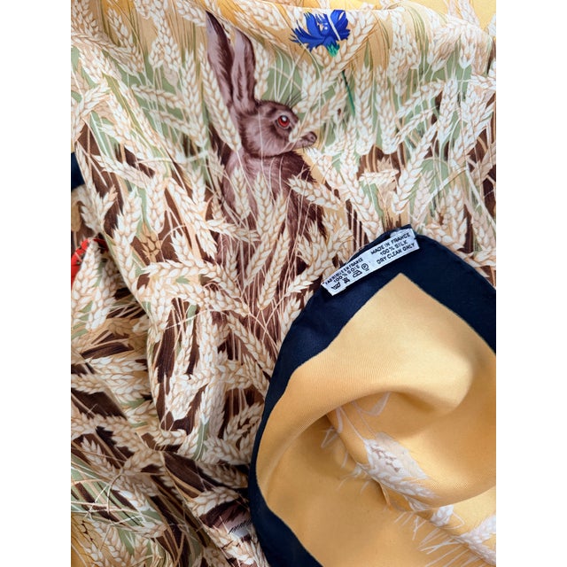 Hermès Les Blés Silk Scarf 2006 Designed by Grygkar Hugo For Sale - Image 11 of 12
