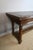 Brown Oak Console Table with Walnut Top For Sale - Image 8 of 11