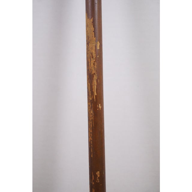 Antique 1887 French Victorian Sterling Silver Oak Wood Cane Walking Stick 35" For Sale - Image 12 of 12