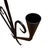 Vintage German Wrought Iron Two-Arm Wall Candle Sconce For Sale - Image 9 of 14
