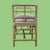 A charming vintage bench pairing intricate fretwork rattan with a comfortable upholstered seat. The airy openwork frame...
