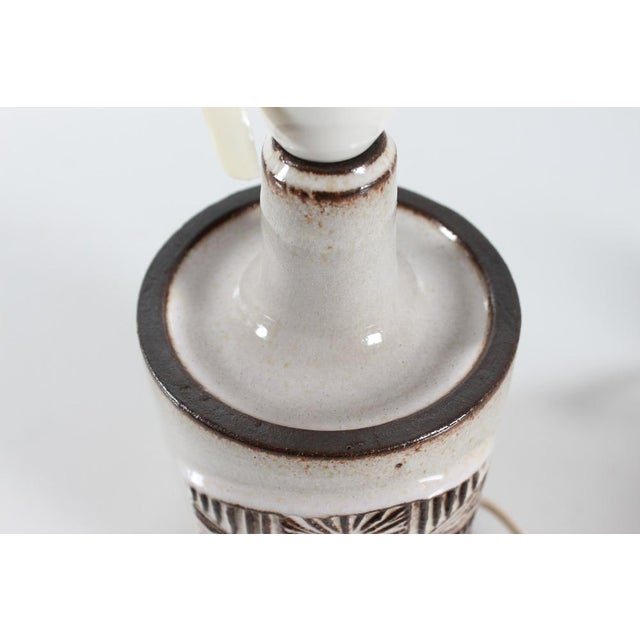 1960s Danish Modern Ceramic Table Lamp, 1960s For Sale - Image 5 of 9
