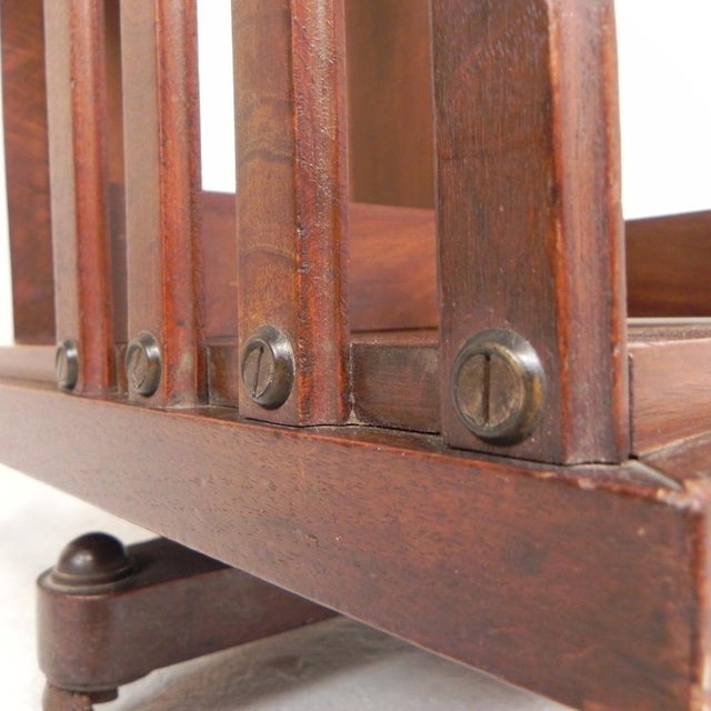 Mahogany Book Carousel by G. Borgeaud, Paris, 1930s For Sale - Image 9 of 18