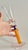 Orange 1990s Postmodern Memphis Style Hand-Blown Art Glass Champagne Flute For Sale - Image 8 of 11