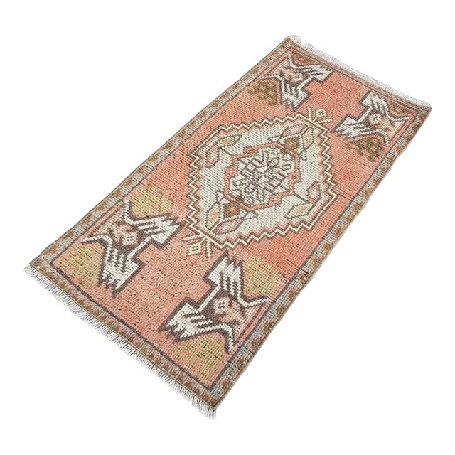 1950s Soft Pastel Turkish Rug For Sale