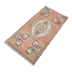 1950s Soft Pastel Turkish Rug