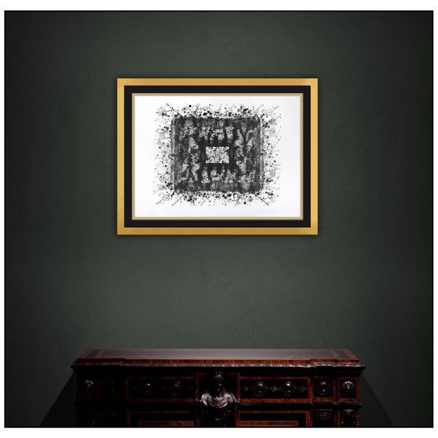 The artwork here, "Untitled (L.202; SF.210)", is a wonderful depiction of an abstract rectangle with splatter, that was...