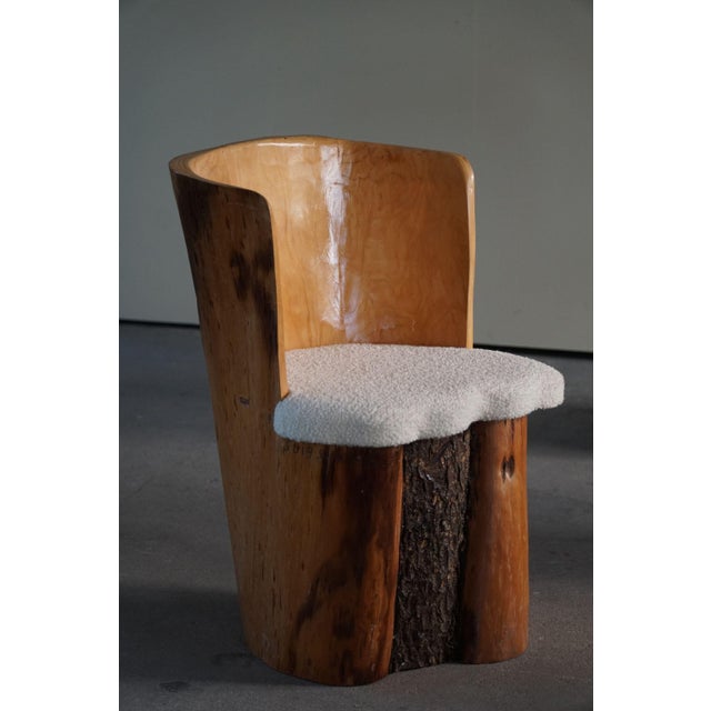 Scandinavian Modern Stump Dining Chairs, Sweden, 1980s, Set of 4 For Sale - Image 9 of 18