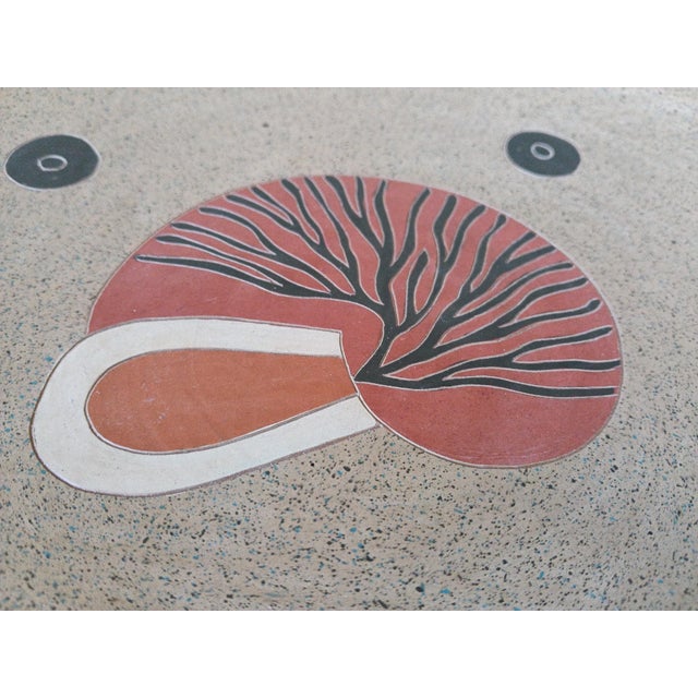 Large Ceramic Plate from Duilio Jimenez, 1970s For Sale - Image 4 of 12