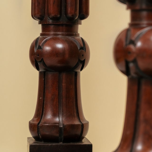 Antique Wooden Pedestals, 1890s, Set of 2 For Sale - Image 5 of 6