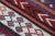 Burgundy 1980s Southwestern Burgundy Striped Kilim For Sale - Image 8 of 13