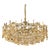 Large Gilt Brass and Crystal Chandelier from Palwa, Germany, 1970s For Sale - Image 11 of 11