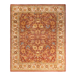 Mogul, One-of-a-Kind Hand-Knotted Area Rug - Pink, 8' 5" x 10' 3" For Sale