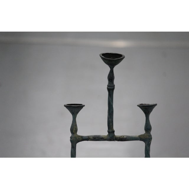 Green Figurative Mask Candleholder, 1970s For Sale - Image 8 of 18