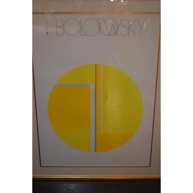 Yellow Set of Two Ilya Bolotowsky Serigraphs For Sale - Image 8 of 13