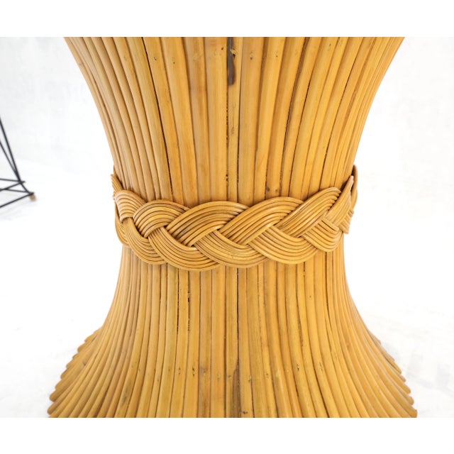 Orange Sheath of "Wheat" Style Round Base for Round Glass Dining Conference Table For Sale - Image 8 of 10